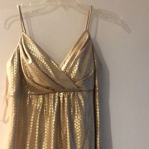 Morgan & Co. gold evening junior dress
